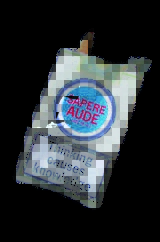 Photograph of a package of cigarettes, labeled 'Sapere aude' and the warning 'Thinking causes knowledge'